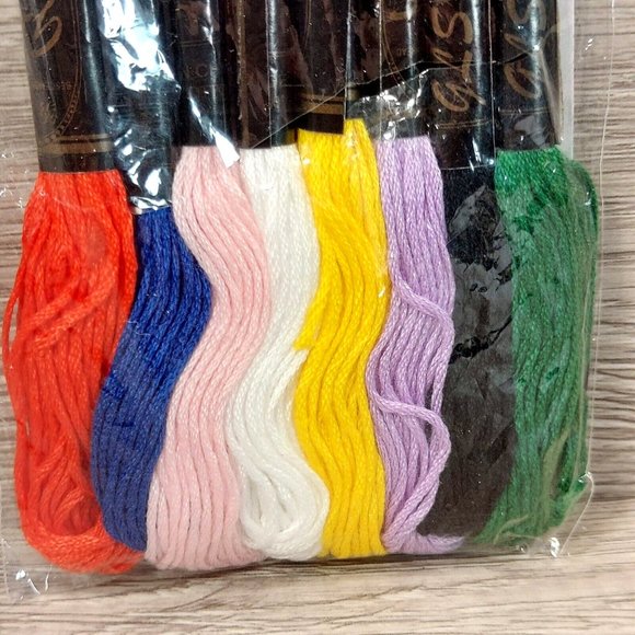 Mercerized Embroidery 8 Threads Art Craft Hand Sewing Needle Accessories Supply - Picture 2 of 5